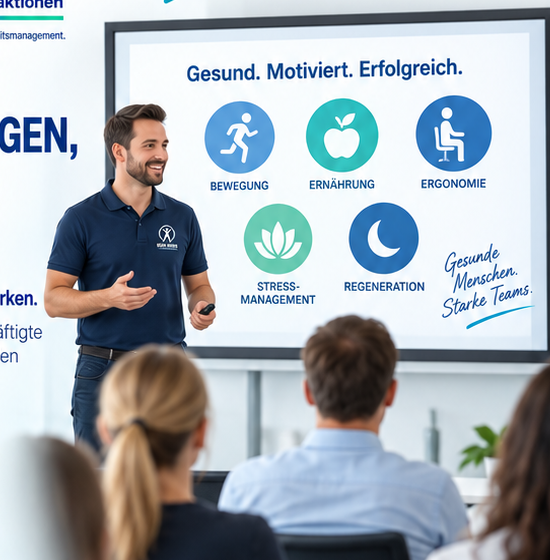 Schulung Gesund arbeiten im Büro